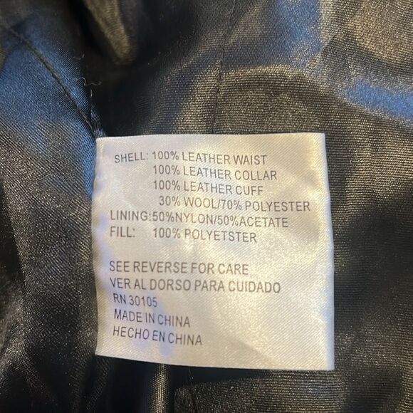 NBA BASKETBALL HARDWOOD CLASSICS HAMILTON LEATHER ABA PATCH JACKET 4XL GUC - Picture 13 of 15